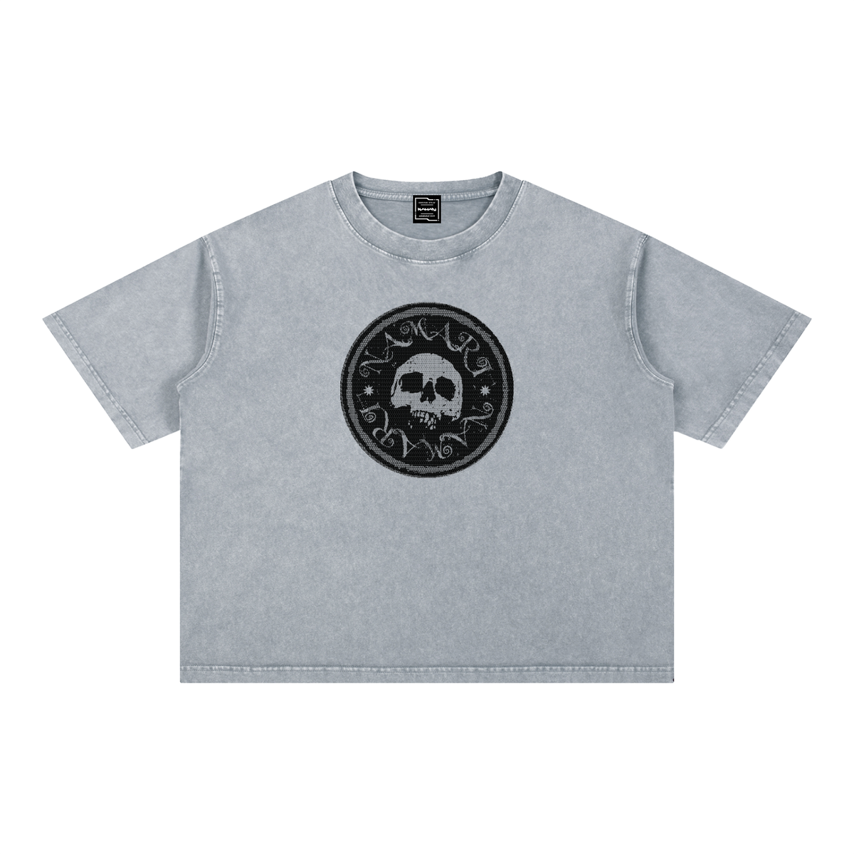 Namari Emblem Mineral Wash Boxy Cotton T-Shirt