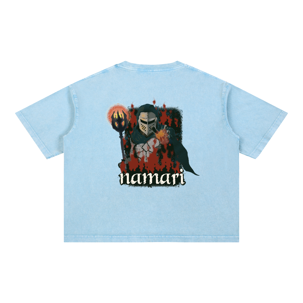 Knights Power Mineral Wash Boxy Cotton T-Shirt