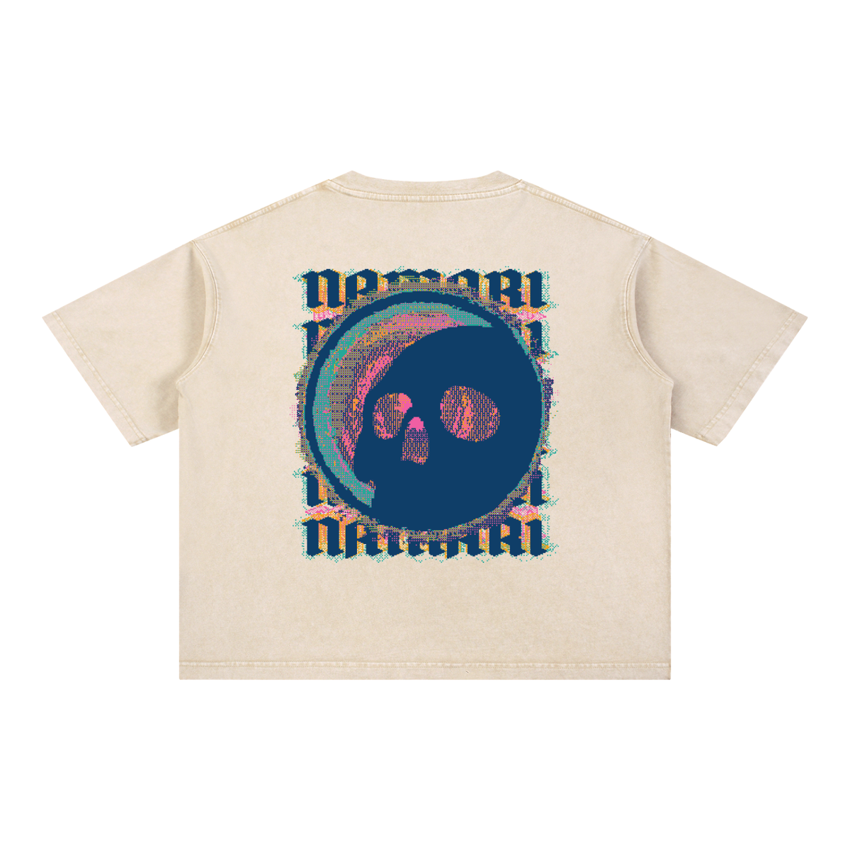 Distortion Mineral Wash Boxy Cotton T-Shirt