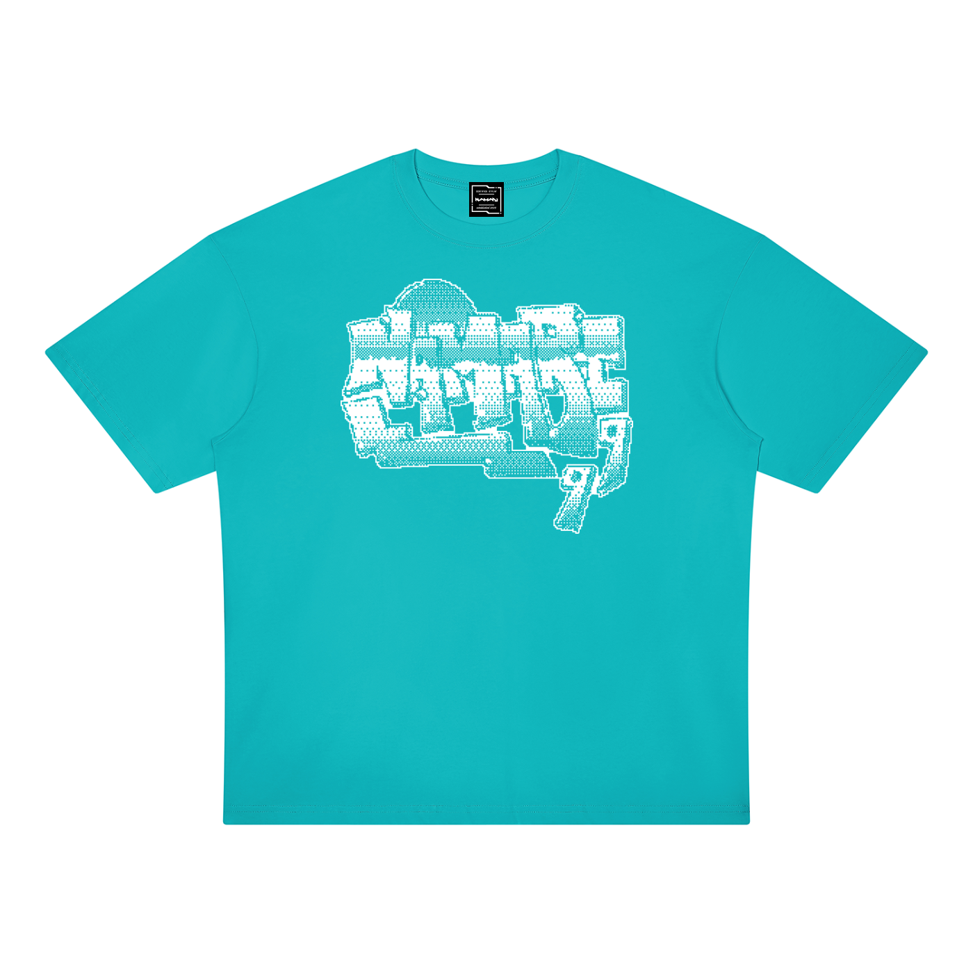 Pixel Graffiti Unisex Oversized Drop Shoulder T-Shirt
