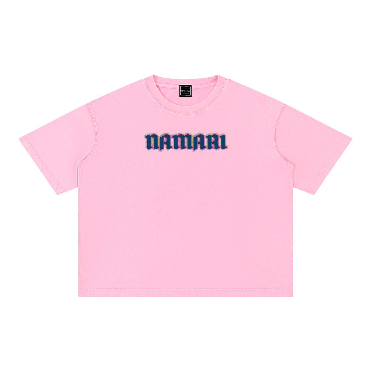 Distortion Mineral Wash Boxy Cotton T-Shirt