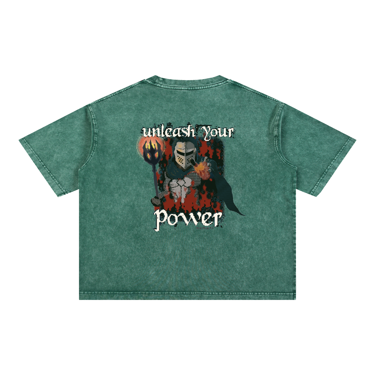 Power Mineral Wash Boxy Cotton T-Shirt
