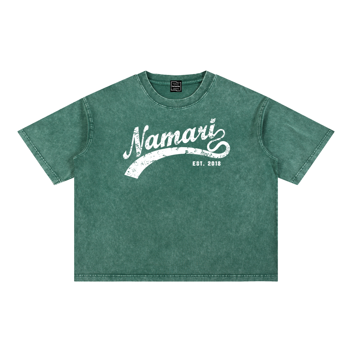 Swoosh Mineral Wash Boxy Cotton T-Shirt
