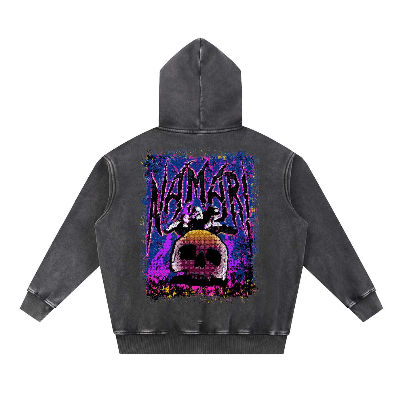 Debt Collector Snow Wash Fleece Oversize Hoodie