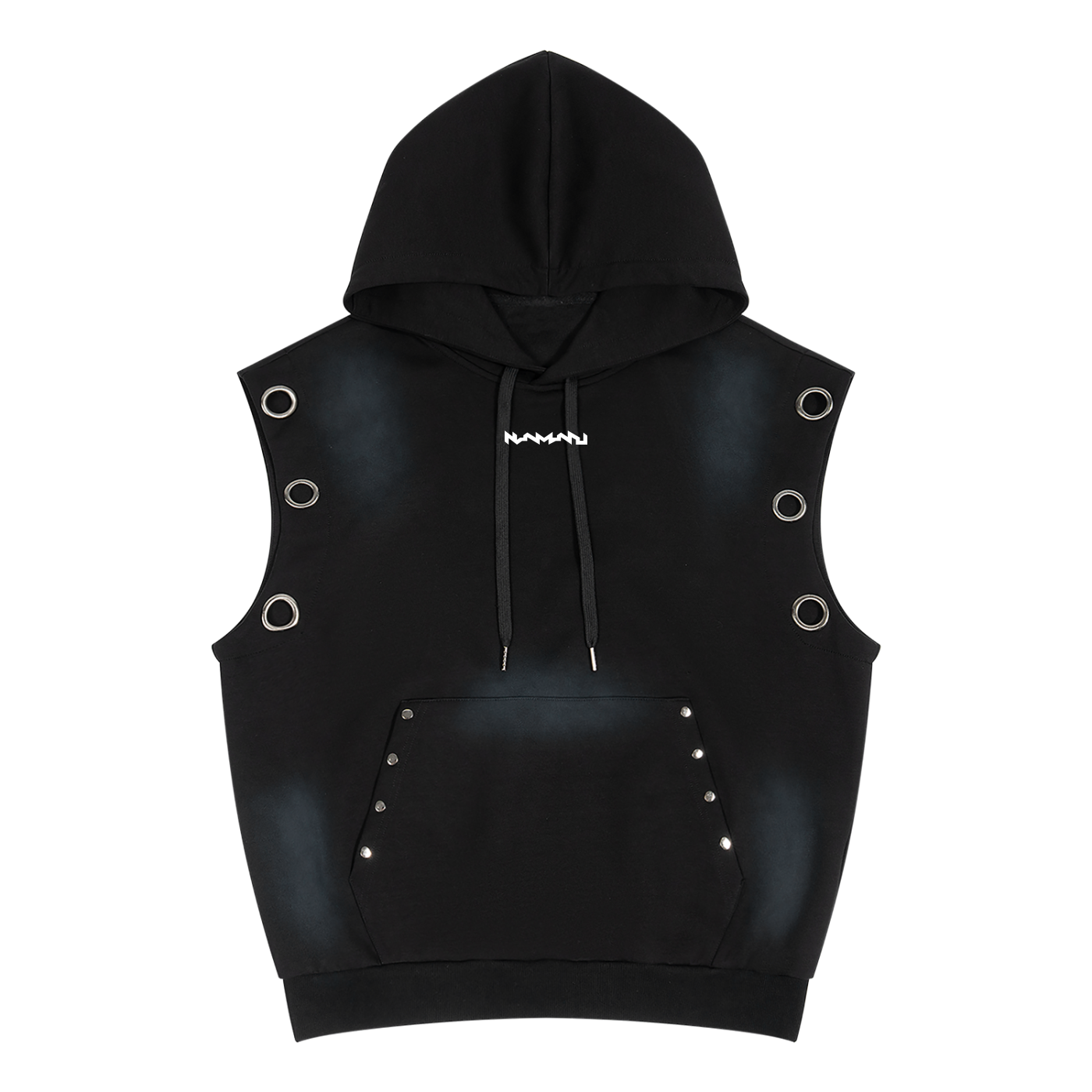 Namari Unisex Vintage Wash Sun Fade Sleeveless Hoodie