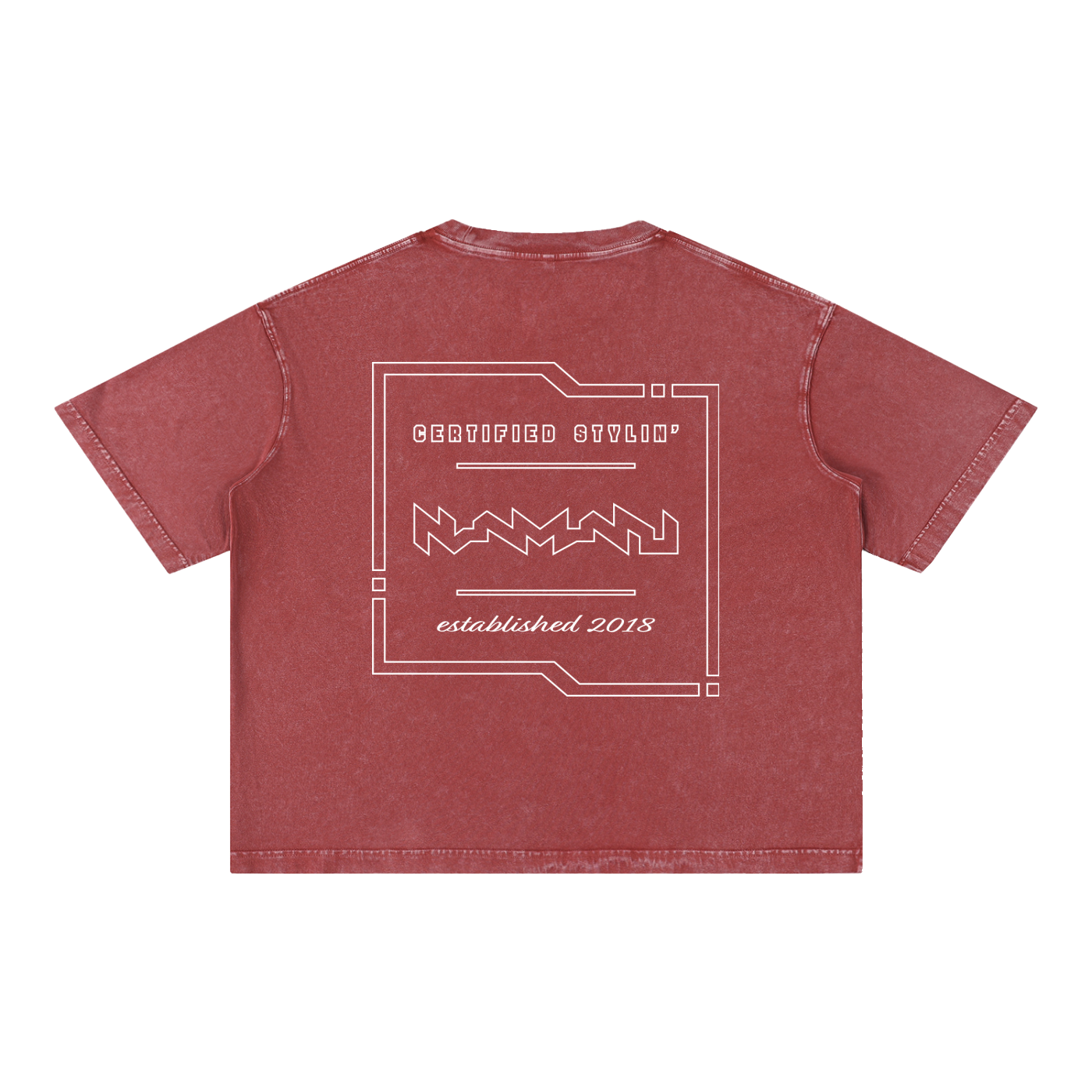 Certified Stylin' Tech Mineral Wash Boxy Cotton T-Shirt