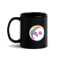 Namari - Multicolor Logo Black Glossy Mug