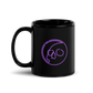 Neon Namari Logo Black Glossy Mug