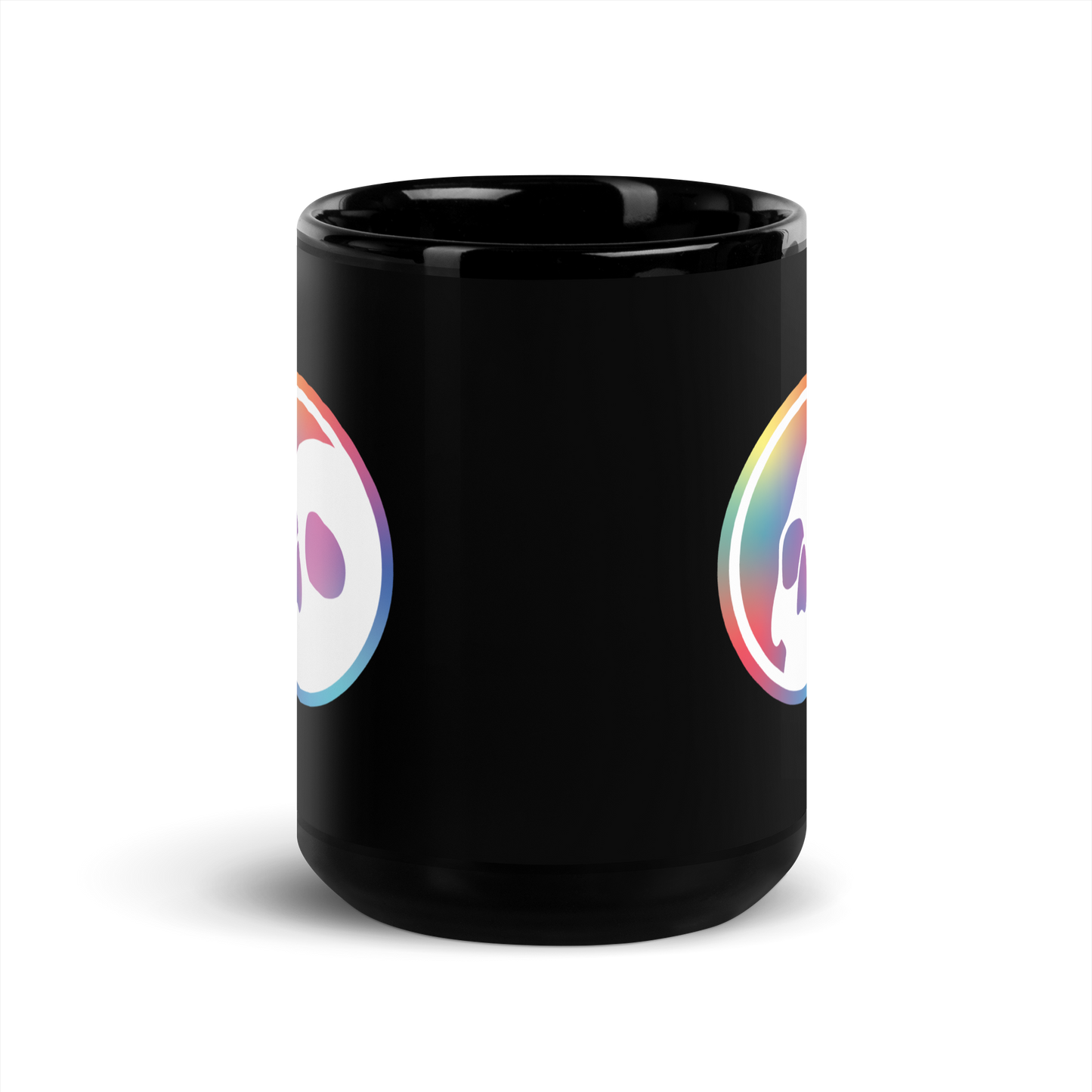 Namari - Multicolor Logo Black Glossy Mug