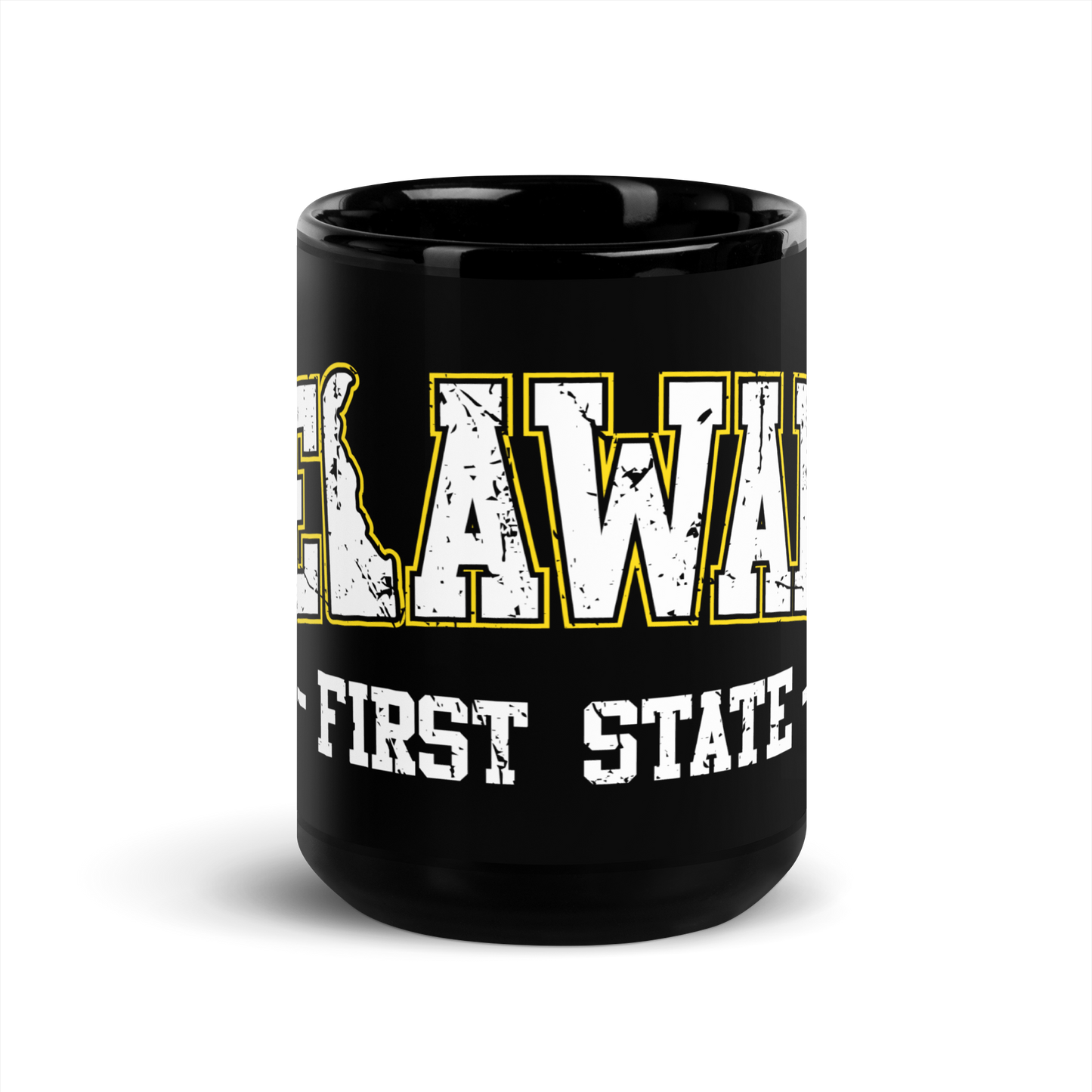 First State Black Glossy Mug