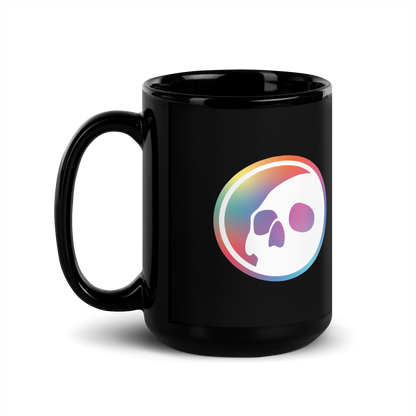 Namari - Multicolor Logo Black Glossy Mug