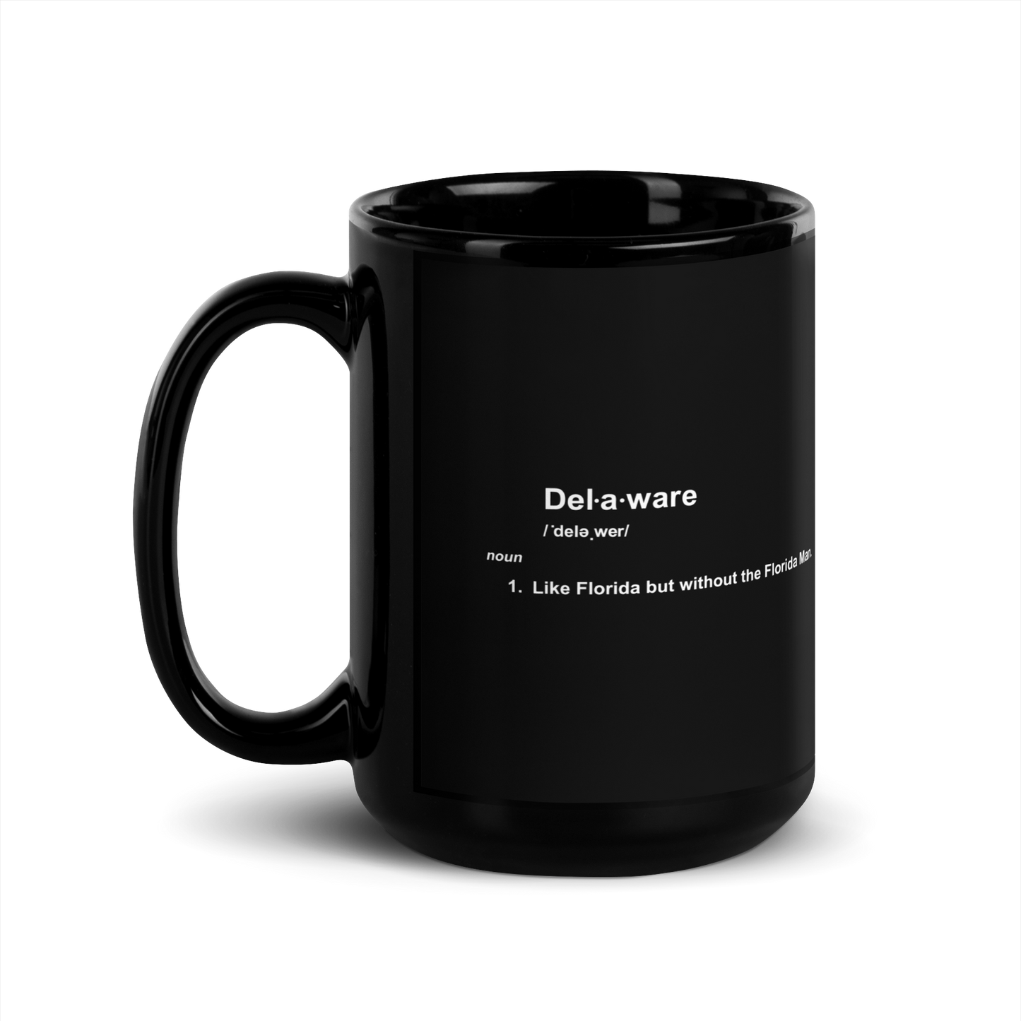 DE Definition Black Glossy Mug