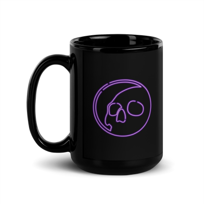Neon Namari Logo Black Glossy Mug