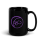 Neon Namari Logo Black Glossy Mug