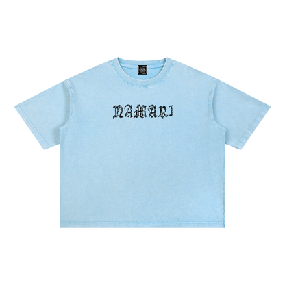 Ouija Board Mineral Wash Boxy Cotton T-Shirt