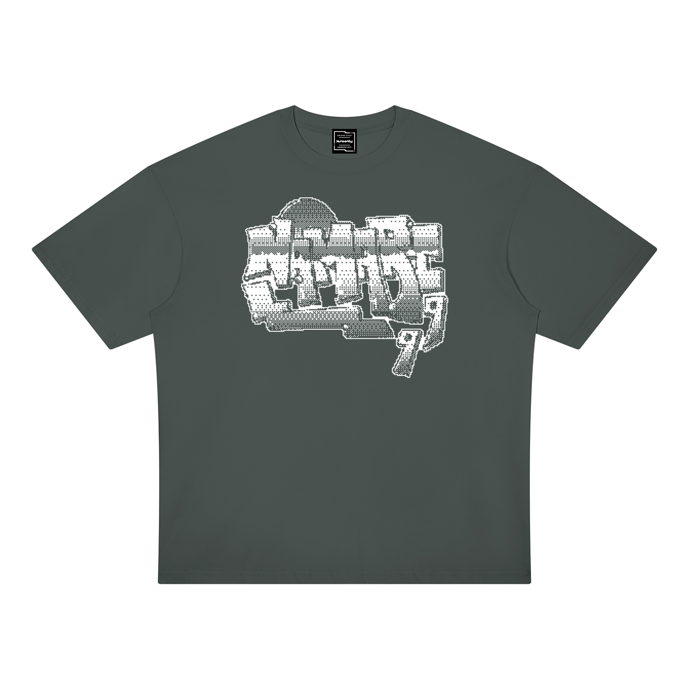 Pixel Graffiti Unisex Oversized Drop Shoulder T-Shirt
