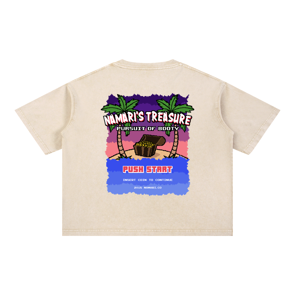 Pursuit of Booty Mineral Wash Boxy Cotton T-Shirt