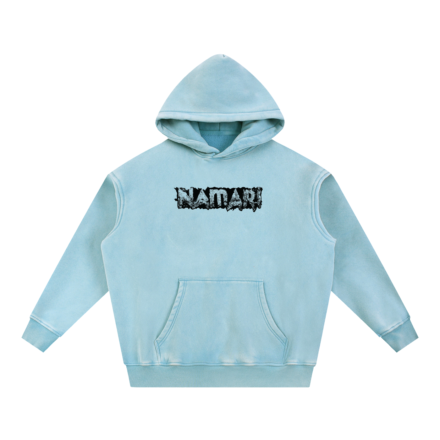 Burial Snow Wash Fleece Oversize Hoodie