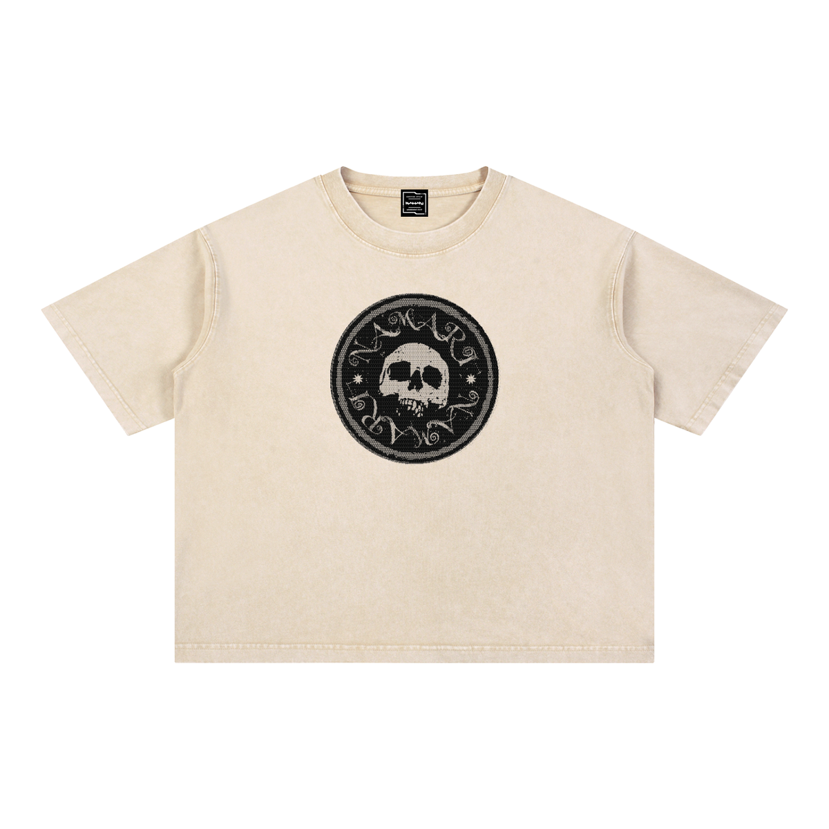 Namari Emblem Mineral Wash Boxy Cotton T-Shirt
