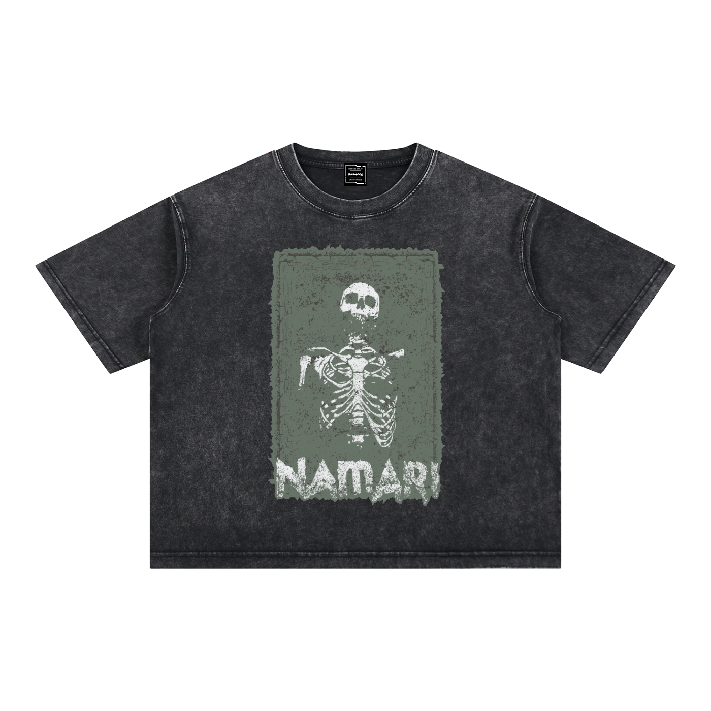 Burial Mineral Wash Boxy Cotton T-Shirt