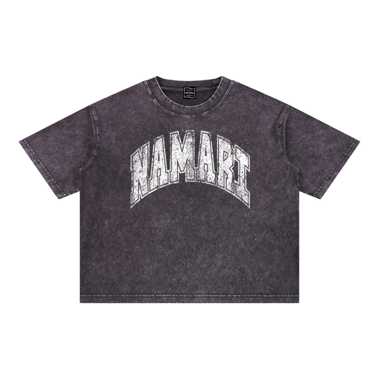 Namari Vintage Mineral Wash Boxy Cotton T-Shirt