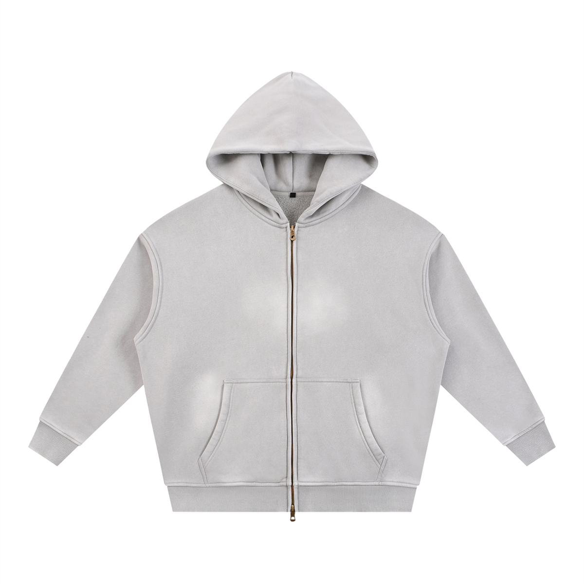 Namari Sunfade Two-way Zipper Boxy Fleece Hoodie