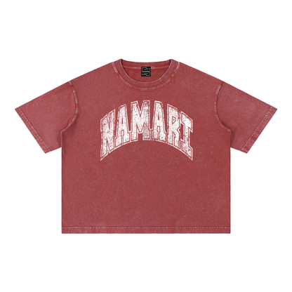 Namari Vintage Mineral Wash Boxy Cotton T-Shirt