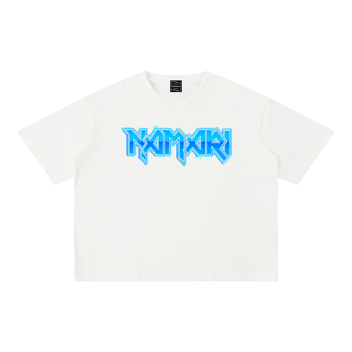 Metal Flaking Mineral Wash Boxy Cotton T-Shirt