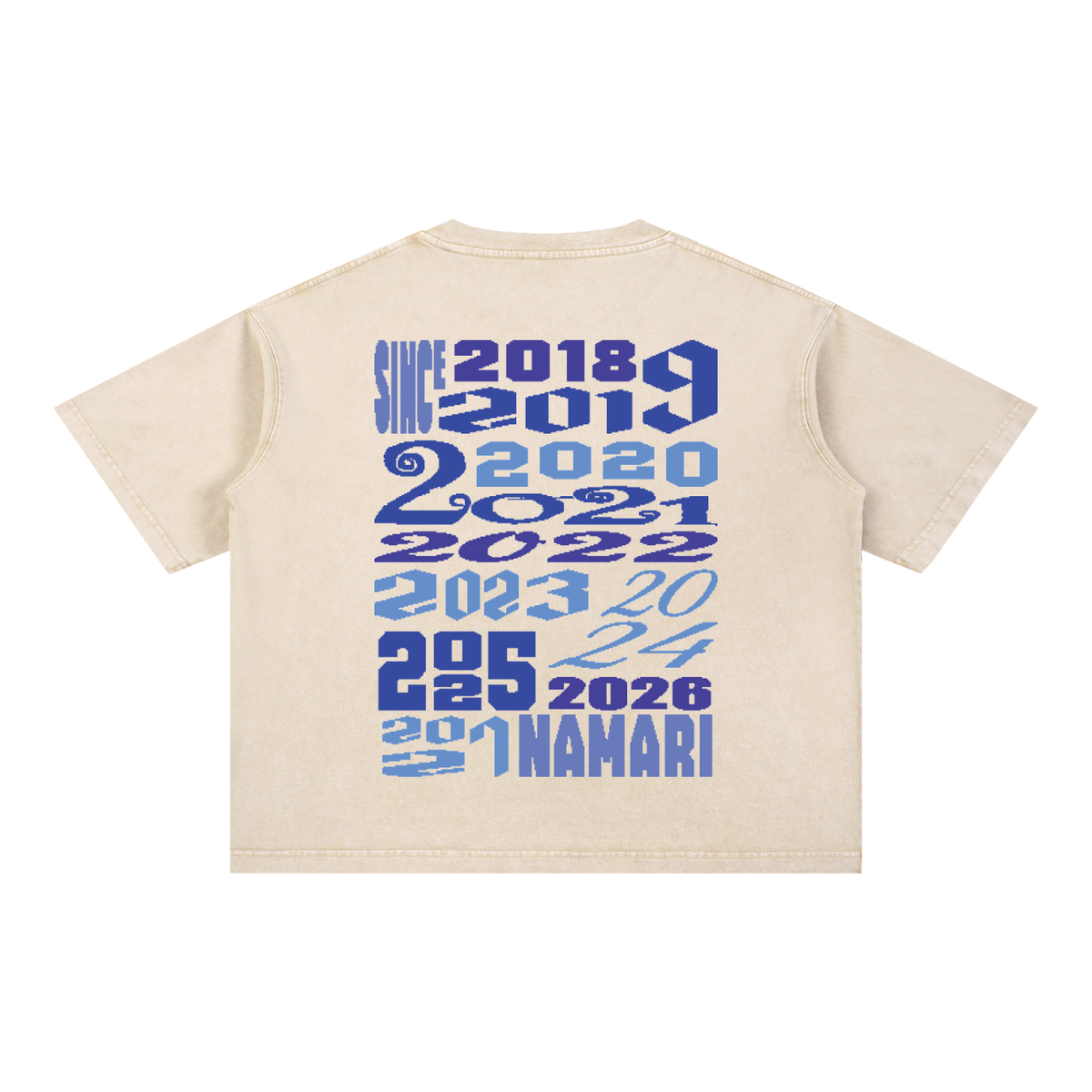 Years Namari Mineral Wash Boxy Cotton T-Shirt