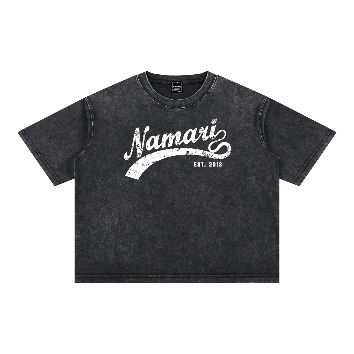 Swoosh Mineral Wash Boxy Cotton T-Shirt