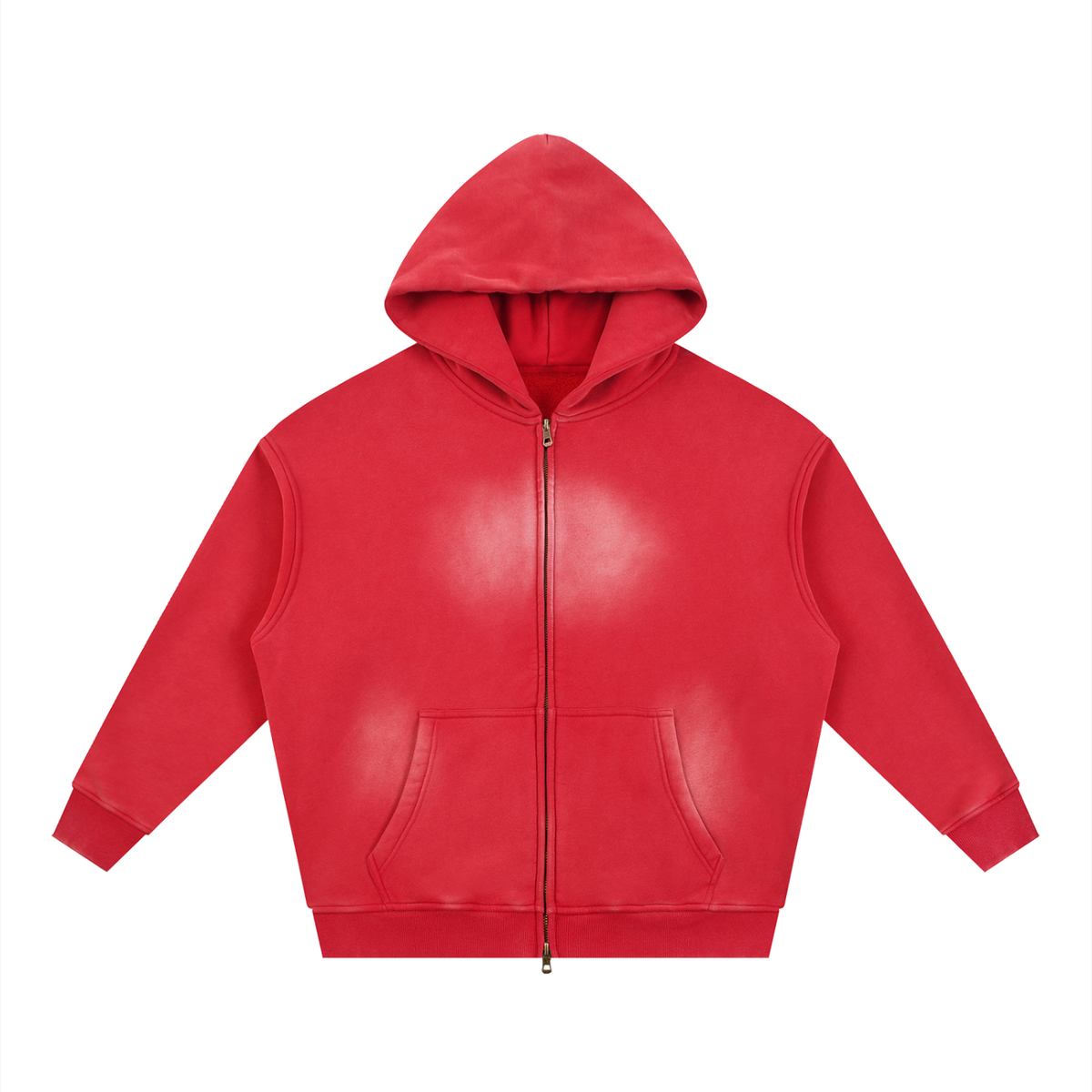 Namari Sunfade Two-way Zipper Boxy Fleece Hoodie