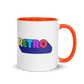 Retro Mug with Color Inside