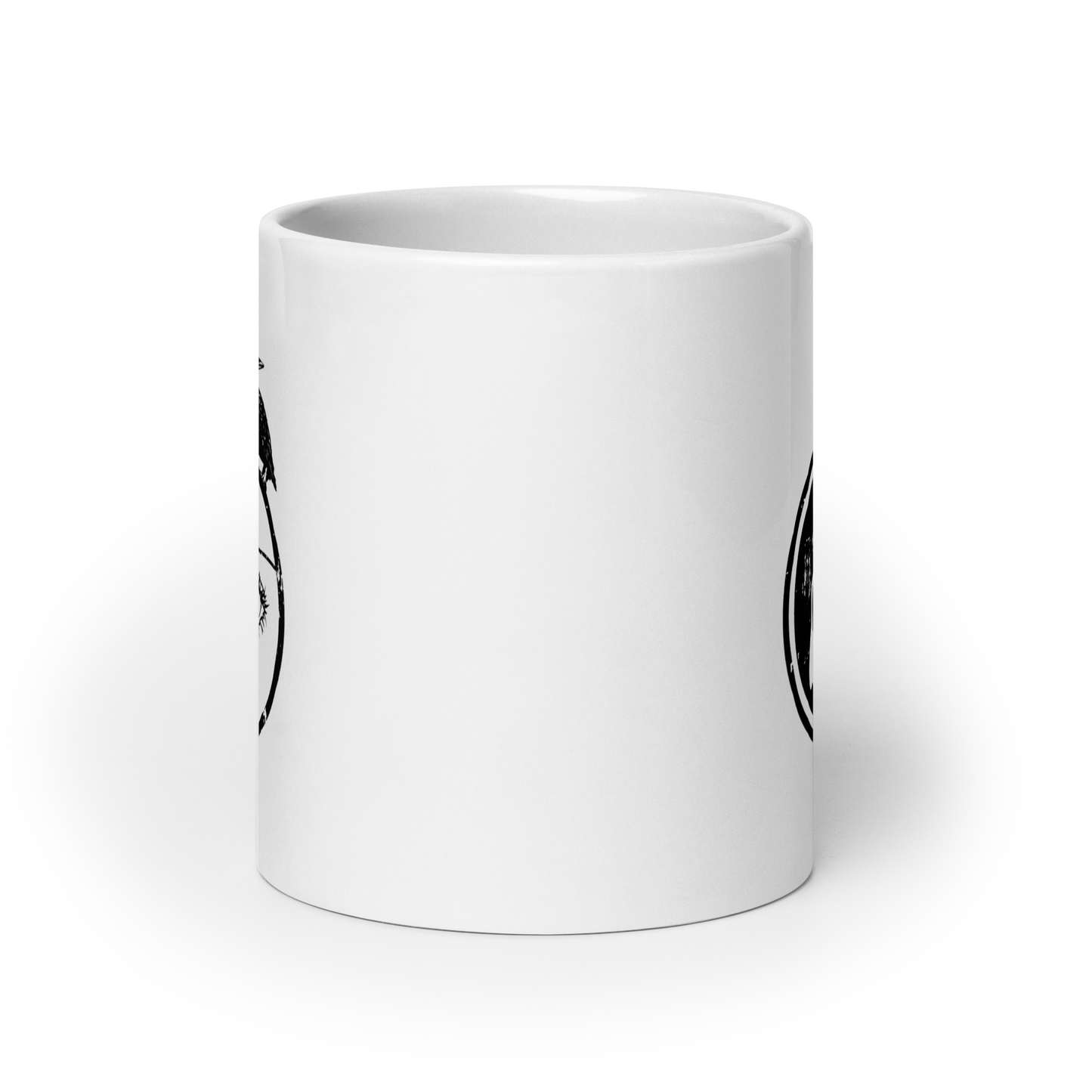 Cursed White glossy mug