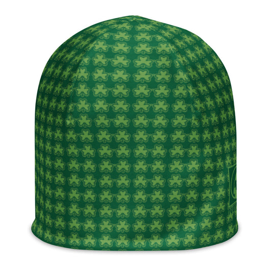 St. Patricks Day Clover Pattern All-Over Print Beanie
