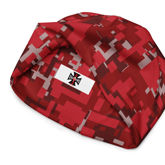 Crimson Camo All-Over Print Beanie
