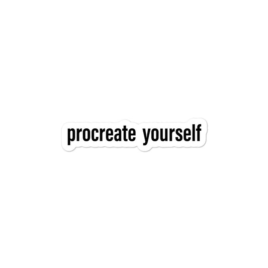 Procreate Yourself Bubble-free stickers