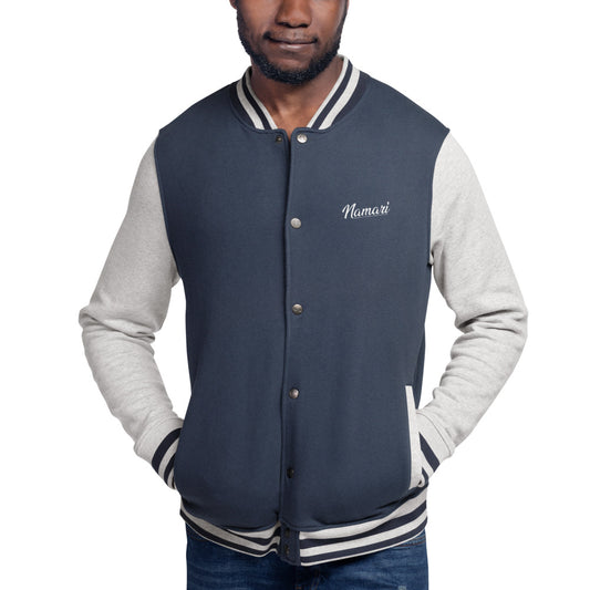 Namari Embroidered Champion Bomber Jacket