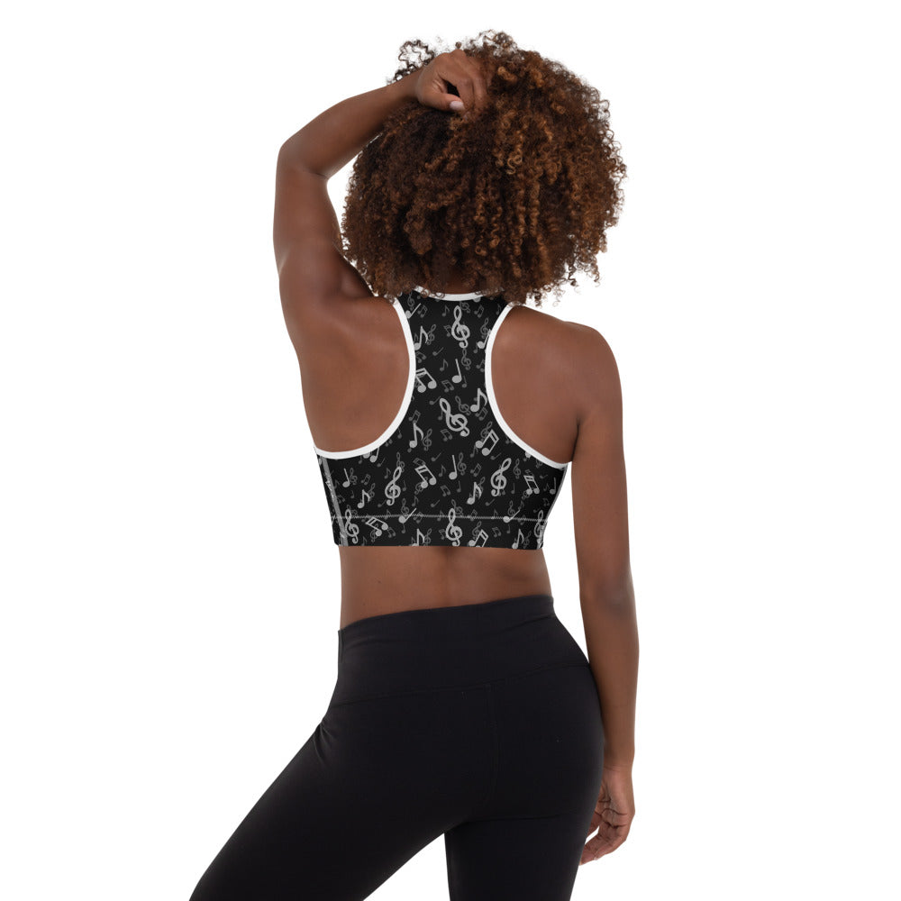 Notes Padded Sports Bra