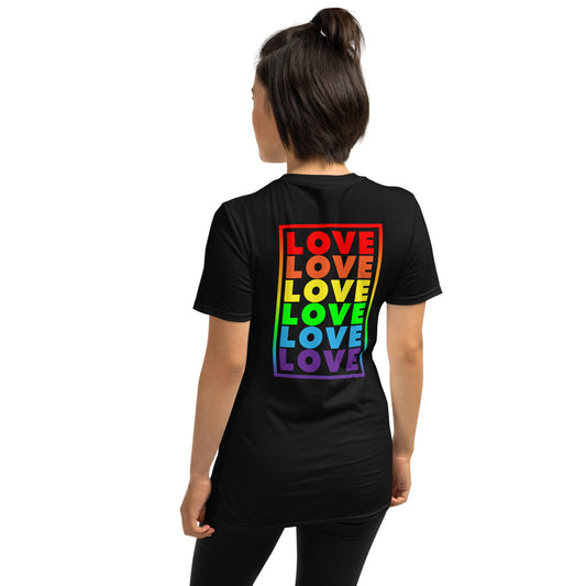 Pride <3 (Back) Unisex T-Shirt