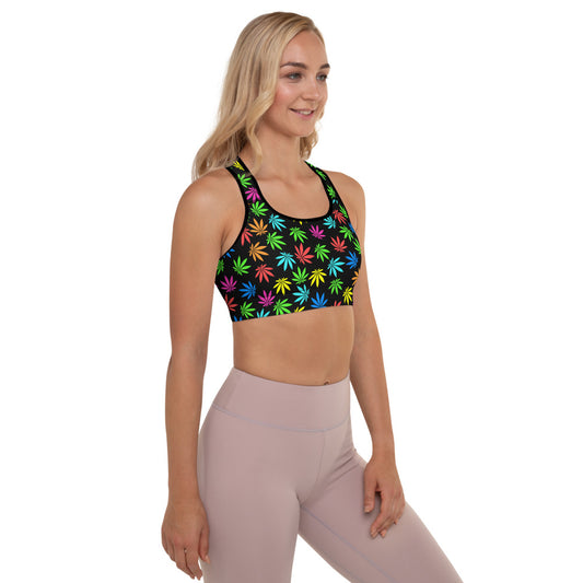Trippy Padded Sports Bra
