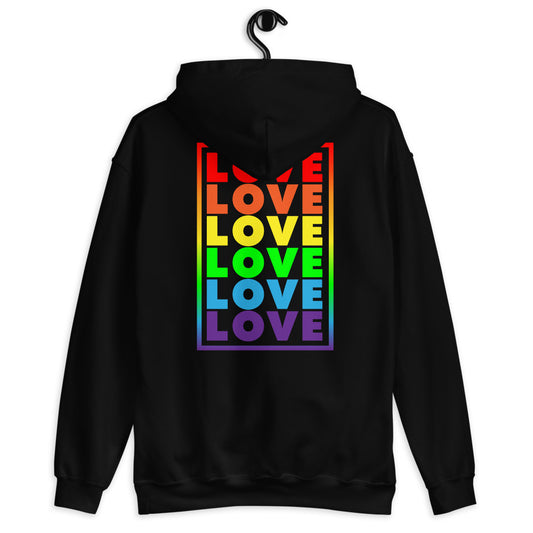 Pride <3 (Back) Unisex Hoodie