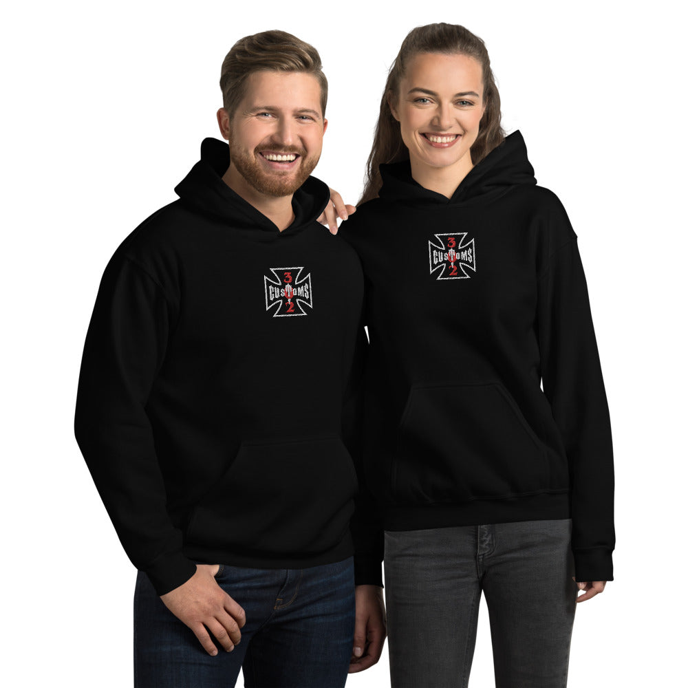 302 Center Embroidery Unisex Hoodie