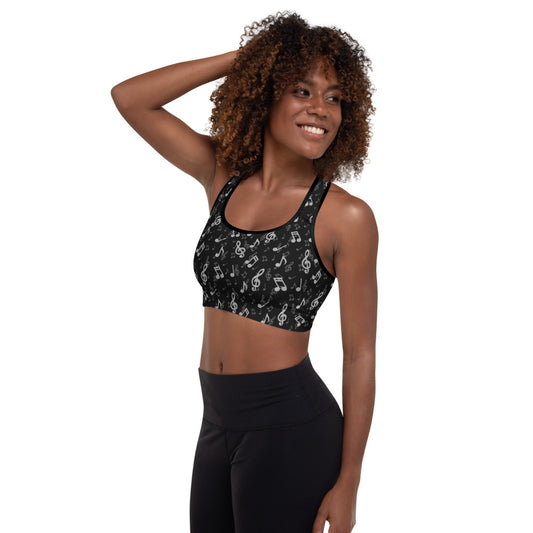 Notes Padded Sports Bra