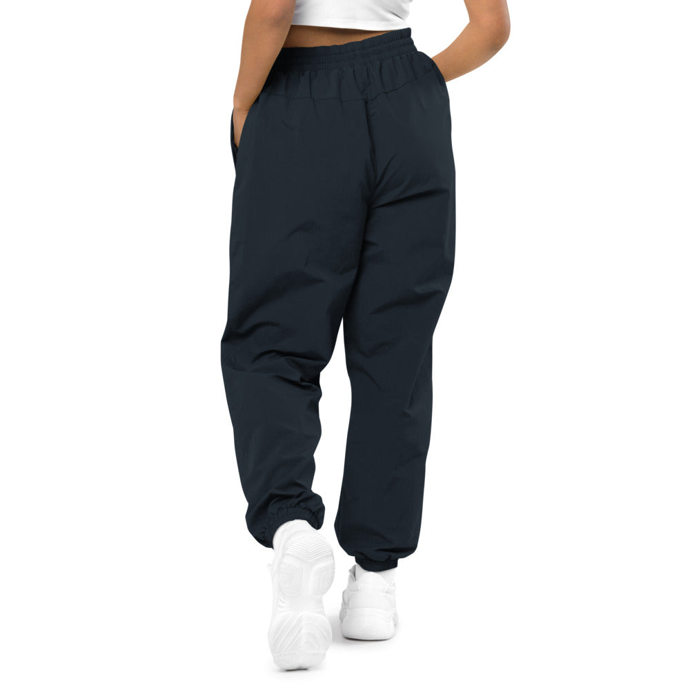 Embroidered Unisex Recycled tracksuit trousers